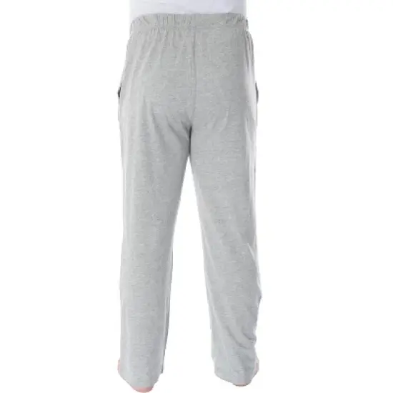 Gremlins Men's Gizmo And Classic Movie Script Logo Loungewear Pajama Pants Heather Grey image {1}