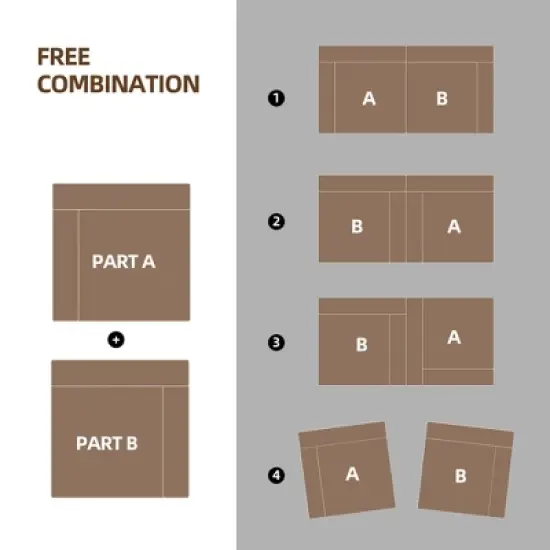 Gulches No Installation&Convertible Living room foam sofa chair image {2}