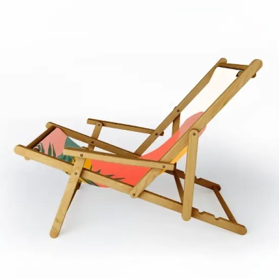 Oris Eddu Tropical Landscape Outdoor Sling Chair - Deny Designs image {1}