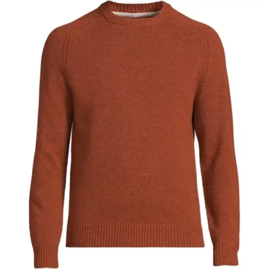 Lands' End Men's Long Sleeve Lambswool Crewneck Sweater image {5}