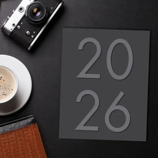 Willow Creek Press 7.5"x9.5" 2026 Charcoal Booklet Monthly Planner image {4}