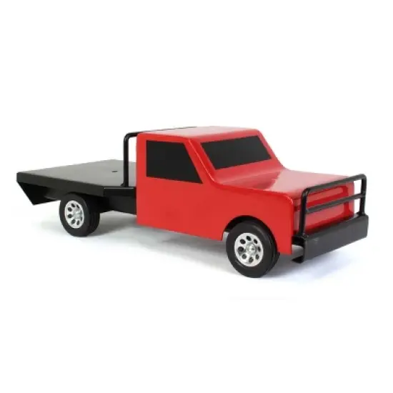 Little Buster Toys 1/16th Metal Red Flatbed Farm Truck 500225 image {1}