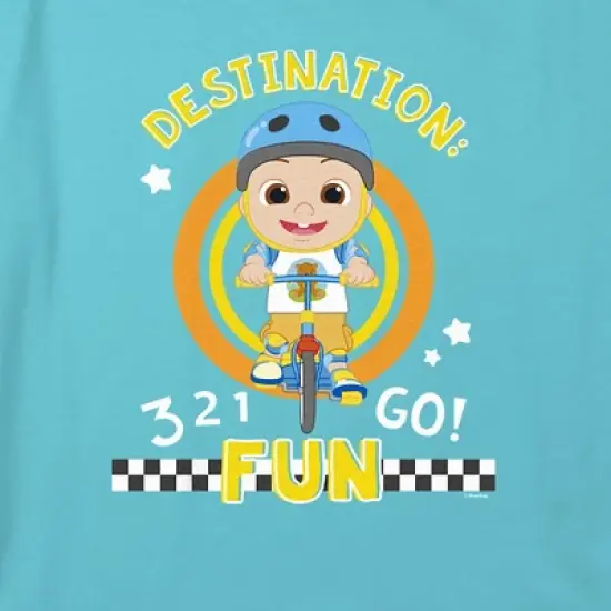 Girl's Cocomelon 3, 2, 1, Go JJ Crop Top T-Shirt image {1}