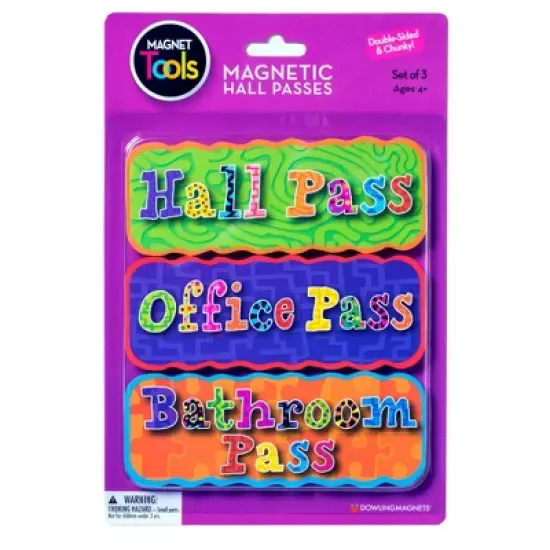 Dowling Magnets&reg; Magnetic Hall Pass, Set of 3 image {5}