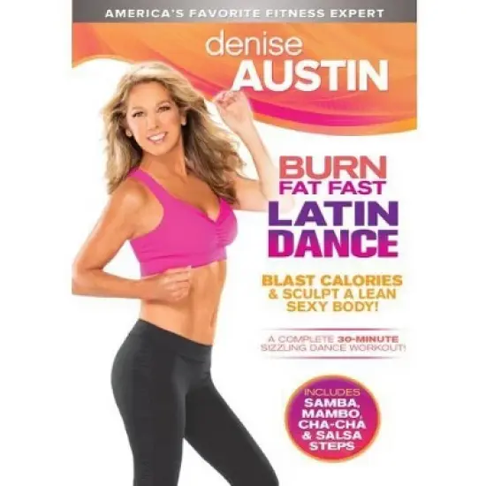 Denise Austin: Burn Fat Fast Latin Dance (DVD) image {1}