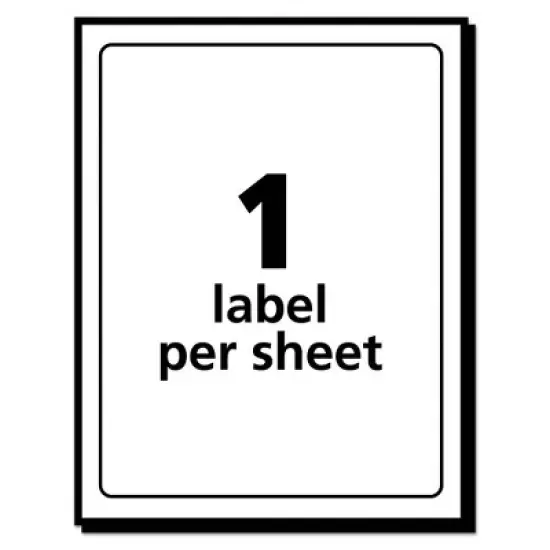 Avery Removable Multi-Use Labels, Inkjet/Laser Printers, 3 x 5, White, 40/Pack, (5450) image {2}