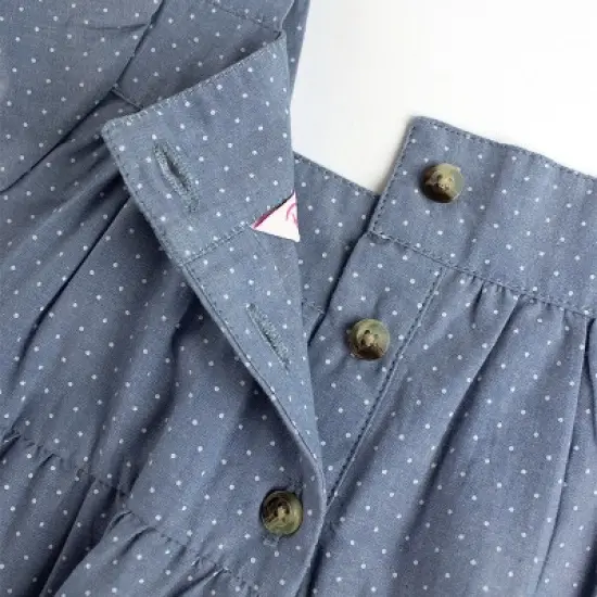 RuffleButts Toddler Girls Short Sleeve Tiered Dress image {5}