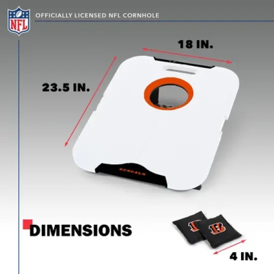 NFL Cincinnati Bengals All-Weather Travel Cornhole Set image {4}