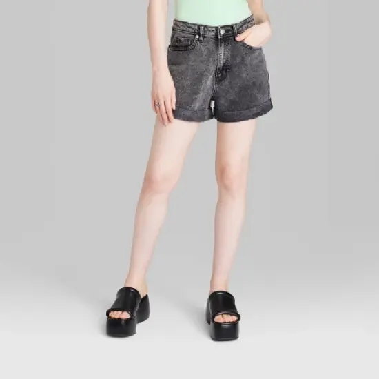 Women's Super-High Rise Rolled Cuff Jean Shorts - Wild Fable&trade; image {1}