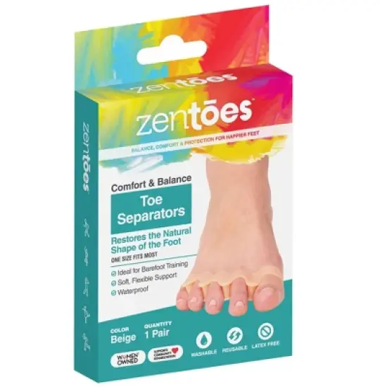 ZenToes Silicone Toe Separators for Correct Toe Alignment - 1 Pair image {10}
