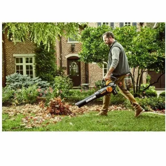 Worx WG524 12 Amp TRIVAC 3-in-1 Electric Leaf Blower/Mulcher/Vac with Leaf Collection System image {3}
