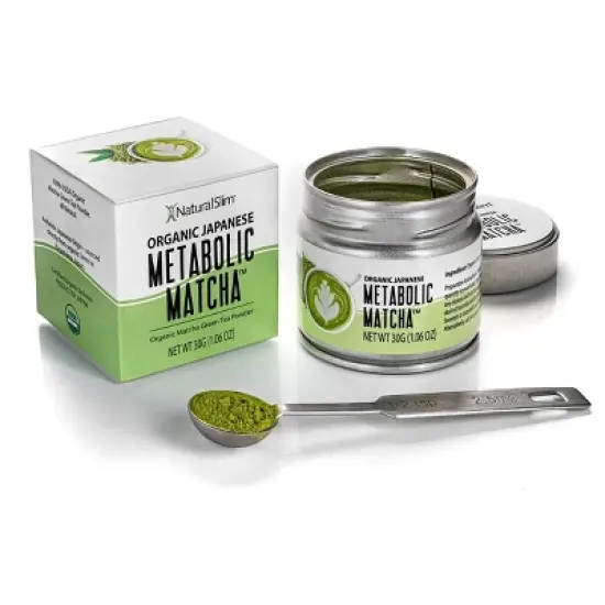 NaturalSlim Japanese Organic Matcha Powder Green Tea -30 grams image {2}