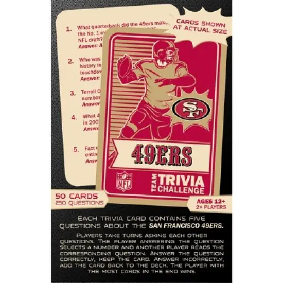 Masterpieces Game Day - NFL San Francisco 49ers - Team Trivia Challenge, Officially Licensed image {3}