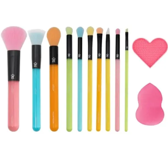 MODA Brush Get Glowing Full Face Makeup Brush Gift Set- 12pc image {5}