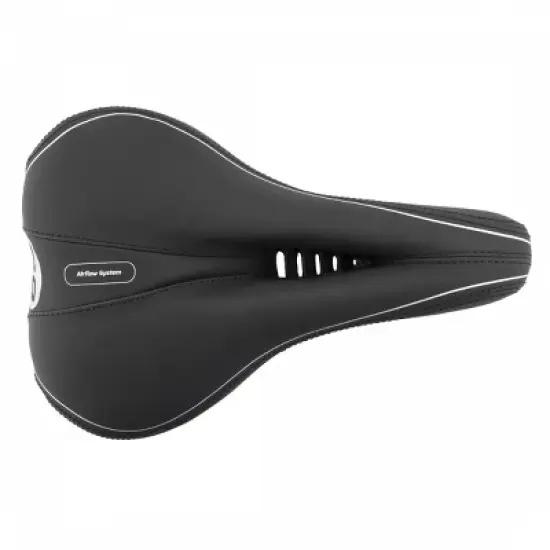 Cloud-9 Unisex Cut Out Bicycle Comfort Seat - Black Vinyl Cover Unisex image {1}