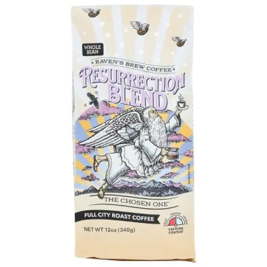 Raven's Brew Resurrection Blend Whole Bean Full City Medium Roast Coffee - 12oz image {5}