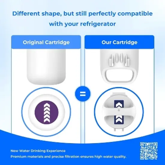 Waterdrop EDR1RXD1 Replacement for Everydrop Filter 1,Refrigerator Water Filter, 2 Pack image {1}