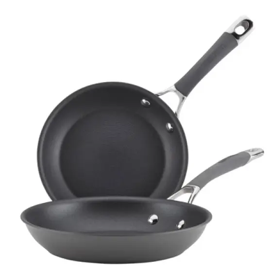 Circulon Radiance 2pc Nonstick Hard Anodized Frying Pan Set Gray image {3}