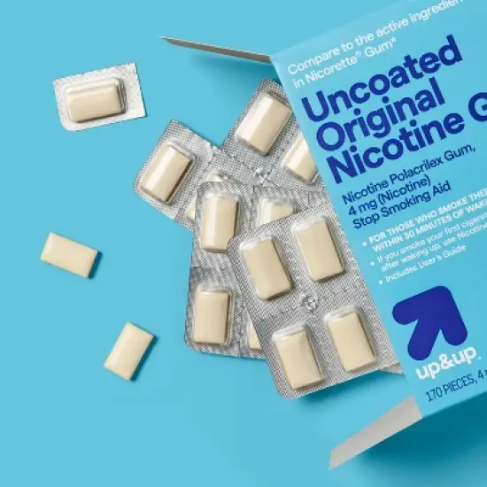 Nicotine 4mg Gum Stop Smoking Aid - Original - up&up&trade; image {1}