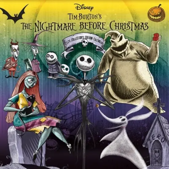 Trends International Inc. 2023-24 Wall Calendar 12.62"x12.37" Disney The Nightmare Before Christmas Collector's Edition image {2}