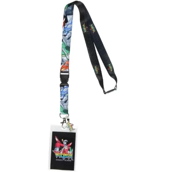 Voltron Defender Of The Universe ID Lanyard Badge Holder Voltron Rubber Charm image {4}