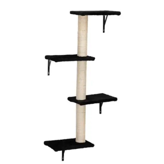 Multipet Cat Wall Shelves, Wall-Mounted Cat Climber Set image {2}