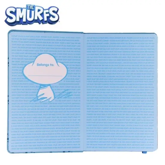 Inkology, LLC The Smurfs 80-Page Vegan Leather Notebook | 5 x 8 Inches image {2}
