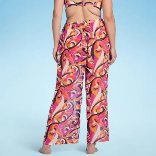 Women's Pull-On Cover Up Pants - Shade & Shore&trade; Multi Abstract Print image {3}