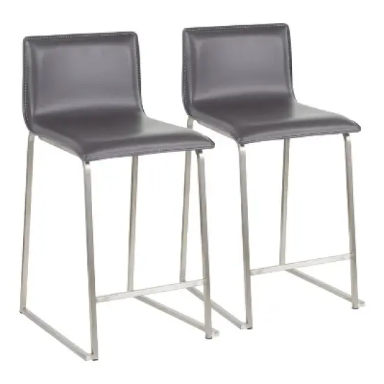 Set of 2 26" Mara Contemporary Counter Height Barstools - LumiSource image {13}