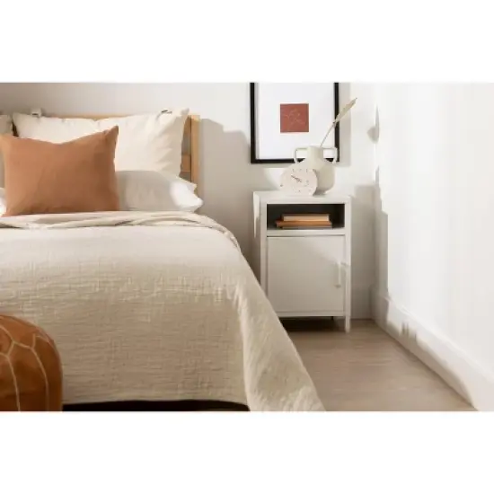 Kodali Nightstand Metal White - South Shore image {1}