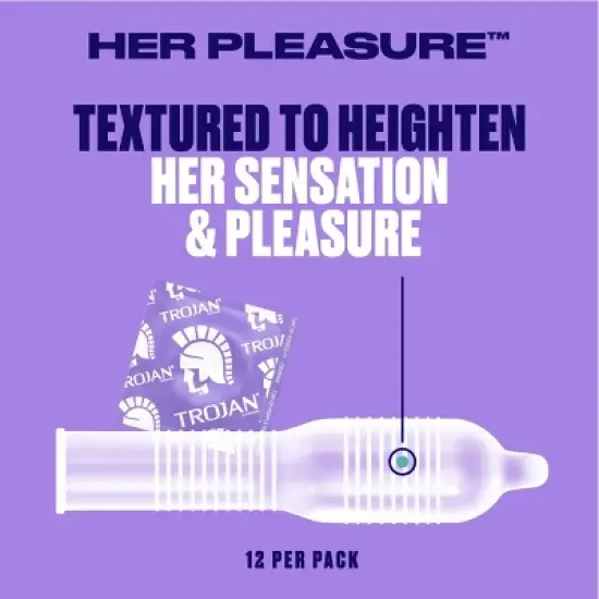 Trojan Pleasure Variety Pack Lubricated Latex Condoms image {4}