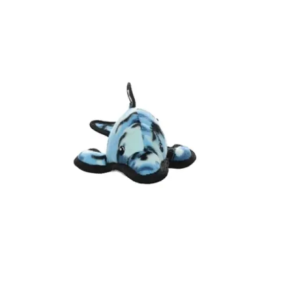 Tuffy Ocean Creature Dolphin Dog Toy - Blue Camouflage image {2}