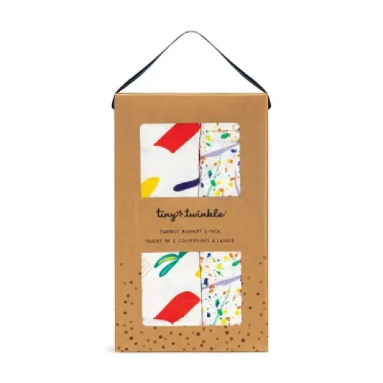 Tiny Twinkle Kaffle Swaddle Blanket 2-Pack, Soft and Silky Baby Blanket for Newborns (47" x 47") image {6}