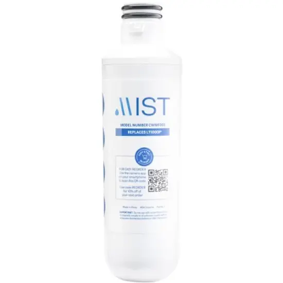 Mist LT1000P Water Filter Replacement, Compatible with: LG ADQ747935, LMXS28626D, Kenmore 46-9980, 2 Pack image {1}