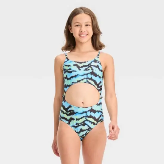 Girls' Tiger Dream One Piece Swimsuit - art class&trade; image {3}