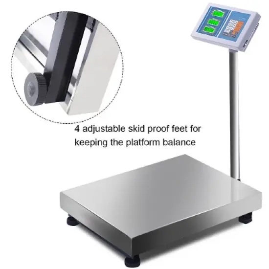 Costway 660lbs Weight Computing Digital Floor Platform Scale Postal Shipping Mailing image {5}
