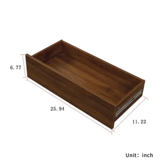 PDTEND 70.87" Freestanding Kitchen Pantry Cabinet with Pull-Out Multi-Tier Storage, Large Drawer, Aluminum Frame Glass Door - Walnut image {5}