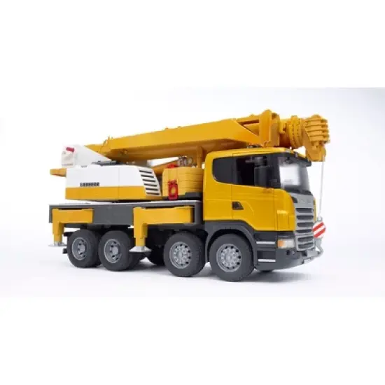 Bruder Scania R-Series Liebherr Crane with Lights and Sounds image {1}