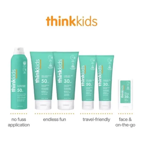 thinksport Kids Mineral Sunscreen Stick - SPF 30 - 0.64oz image {5}