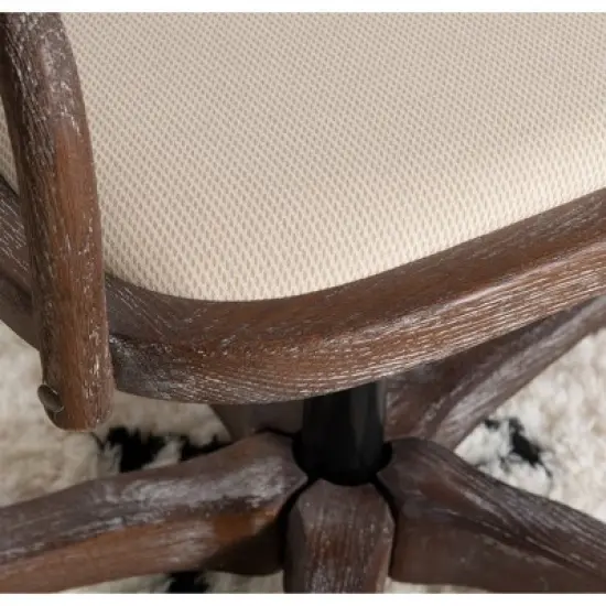 Carson Caf&eacute; Office Chair Gray - Linon image {6}