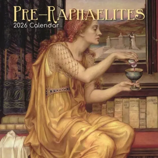 2026 Square Wall Calendar, Pre-Raphaelites, 16-Month Arts & Antiques Theme with 180 Reminder Stickers (12x12 In) image {4}