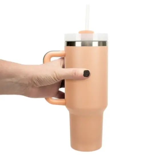 100 North Loved Heart Thinking of You Always Wrap-Around 40 Oz. Stainless Steel Water Bottle Coffee Mug, Spill & Leak Resistant, Travel Tumbler with image {3}