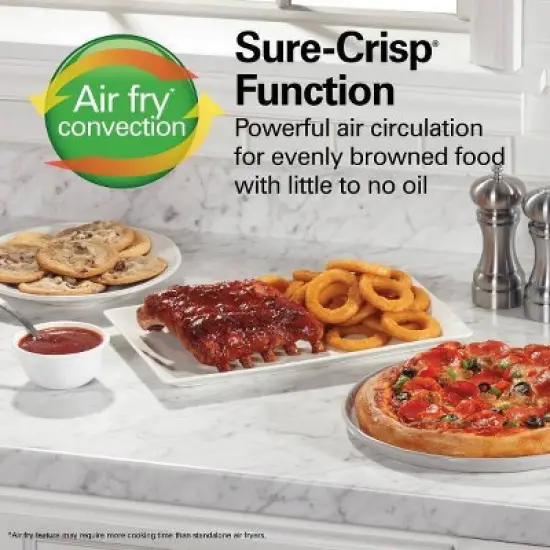 Hamilton Beach Sure-Crisp Air Fryer Toaster Oven Black - 31418: Countertop, 1400W, Dishwasher-Safe Parts, Freestanding image {5}