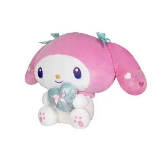 Hello Kitty 12" My Melody with Heart Pillow Plush: Polyester Stuffed Animal Character, 12 x 8 x 7 in. image {3}