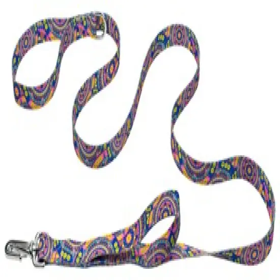 Country Brook Petz Blue Boho Mandala Deluxe Reflective Dog Leash image {3}