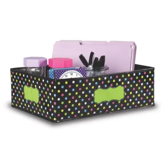 Teacher Created Resources&reg; Chalkboard Brights Storage Bin, 16" x 11" x 5" image {3}