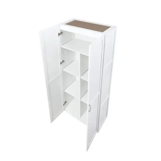 Set of 2 Hopkins Modern 7 Shelf Freestanding Storage Closets - Manhattan Comfort image {4}
