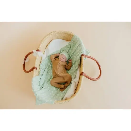 Copper Pearl Knit Swaddle Blanket - Bogey image {1}