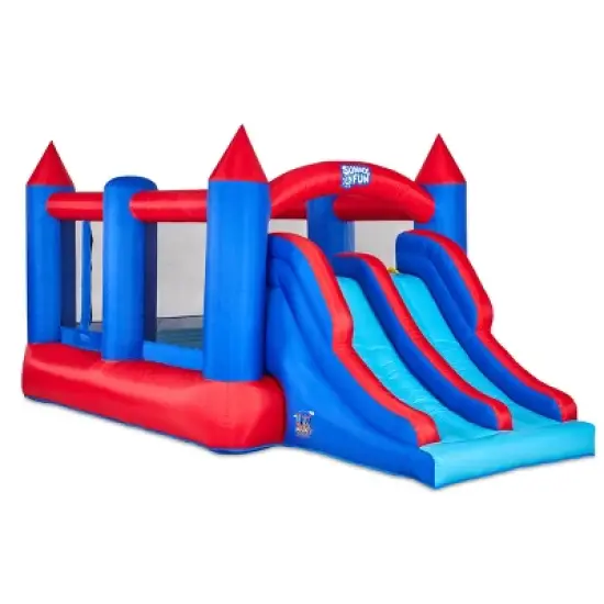 Sunny & Fun Inflatable Bounce House, Dual Slide Bouncy Castle image {7}