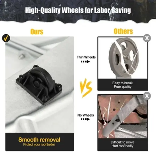 Costway 20FT Snow Roof Rake Reinforced Aluminum Snow Removal Tool for Roof image {5}